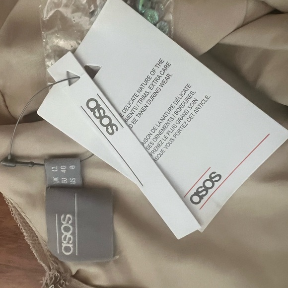 NWT ASOS Flapper Girl 20s style beaded Dress, Drop waist formal dress - Picture 15 of 16